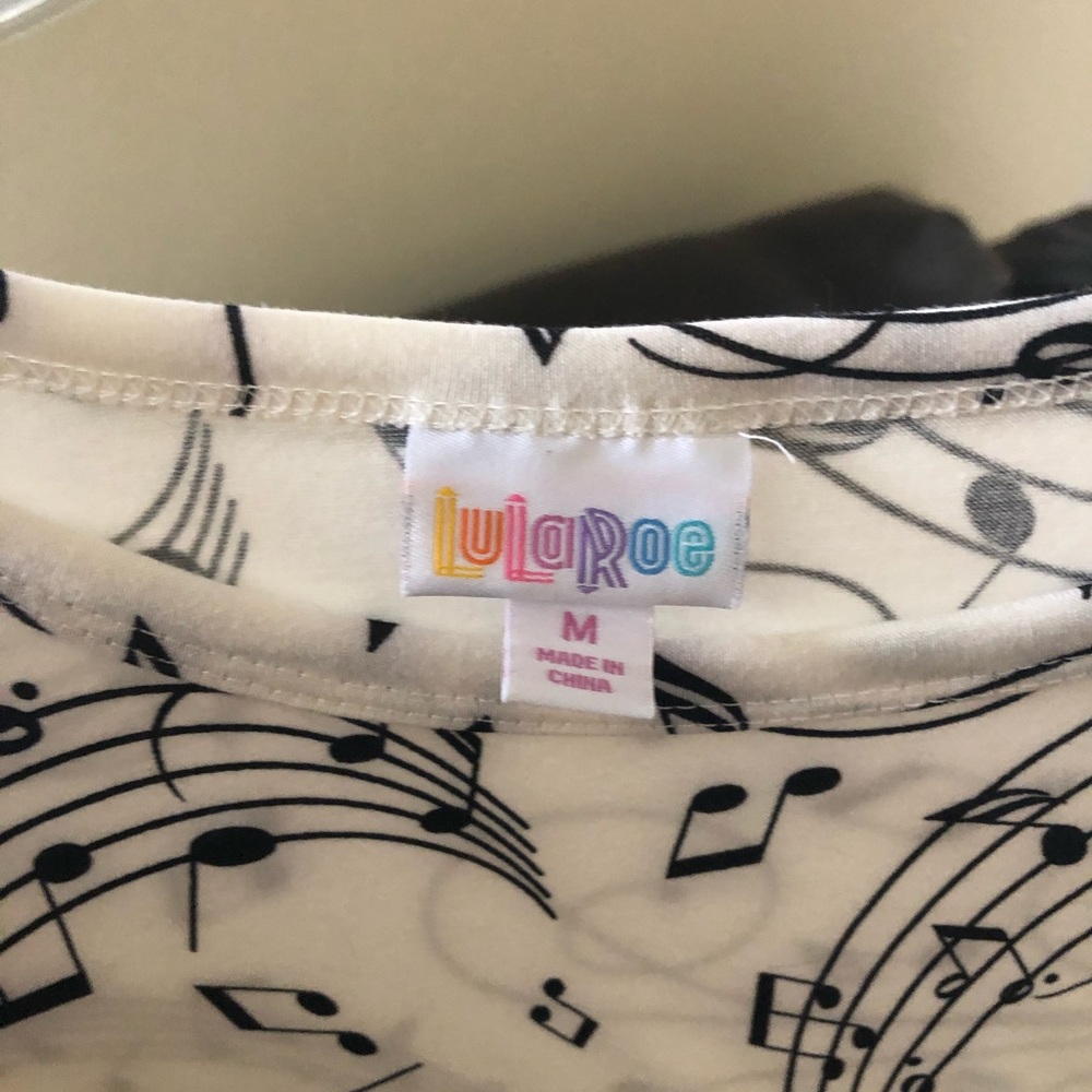 LulaRoe rare music note Carly dress